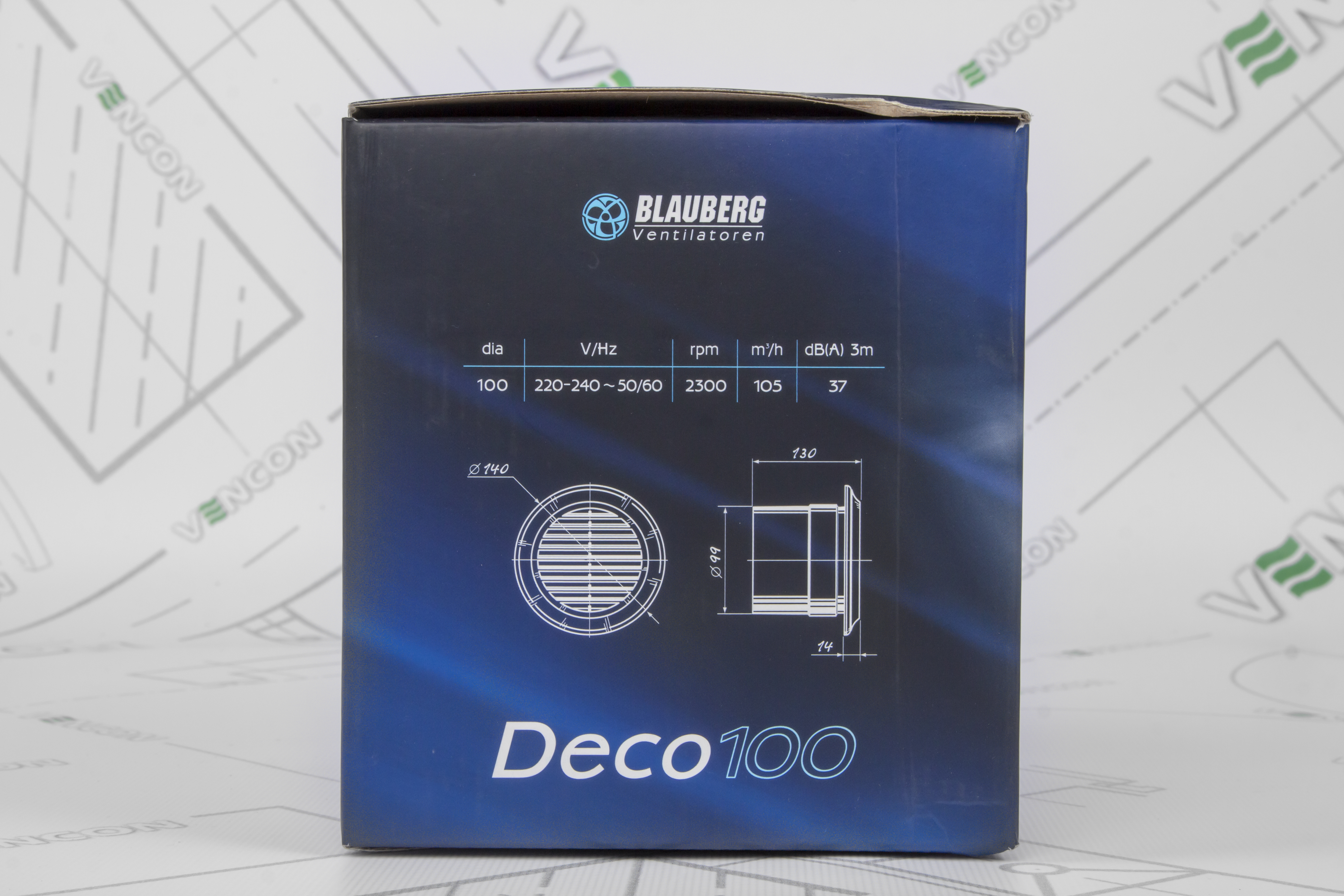 Вытяжной вентилятор Blauberg Deco 100 T характеристики - фотография 7