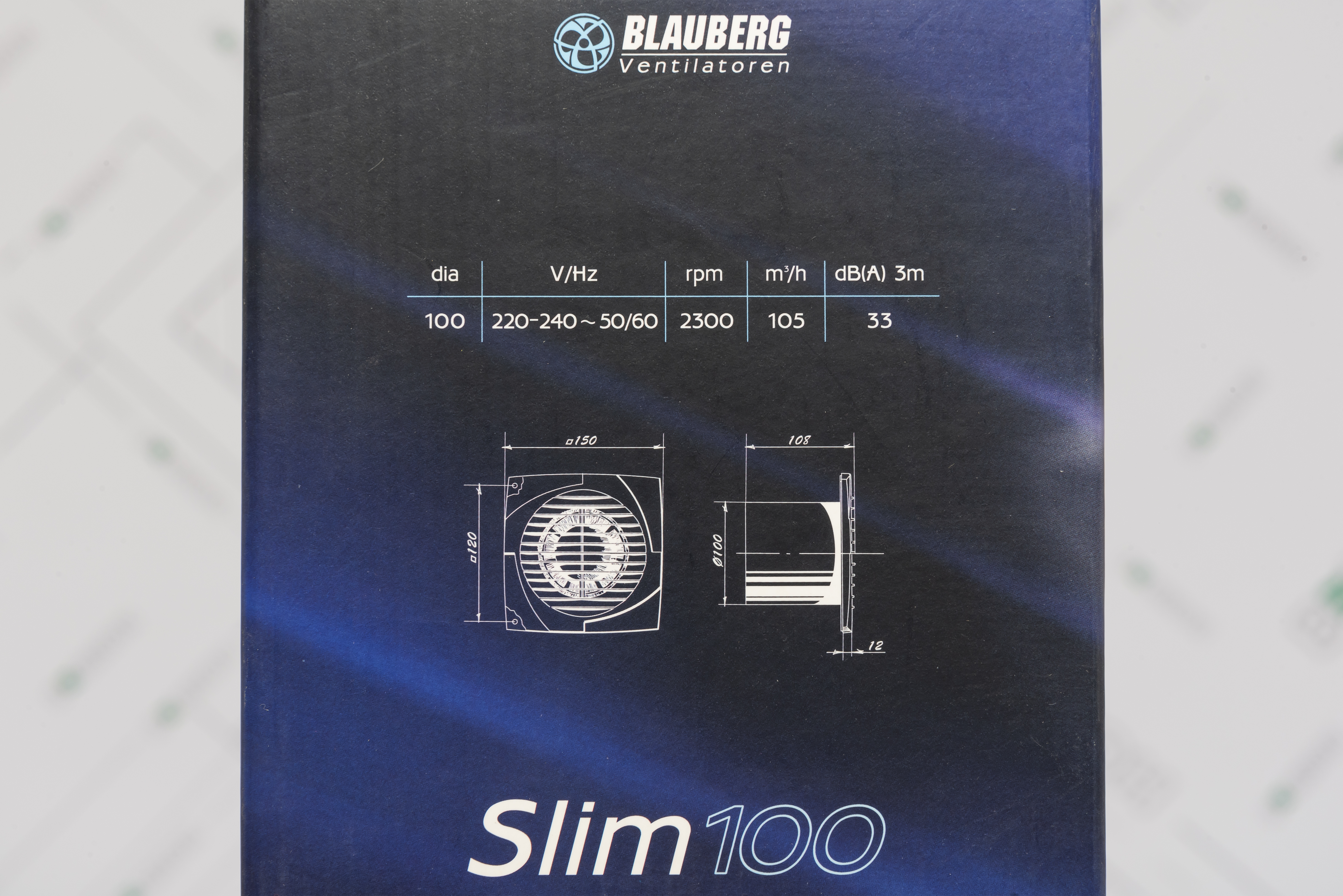 обзор товара Вытяжной вентилятор Blauberg Slim 100 - фотография 12