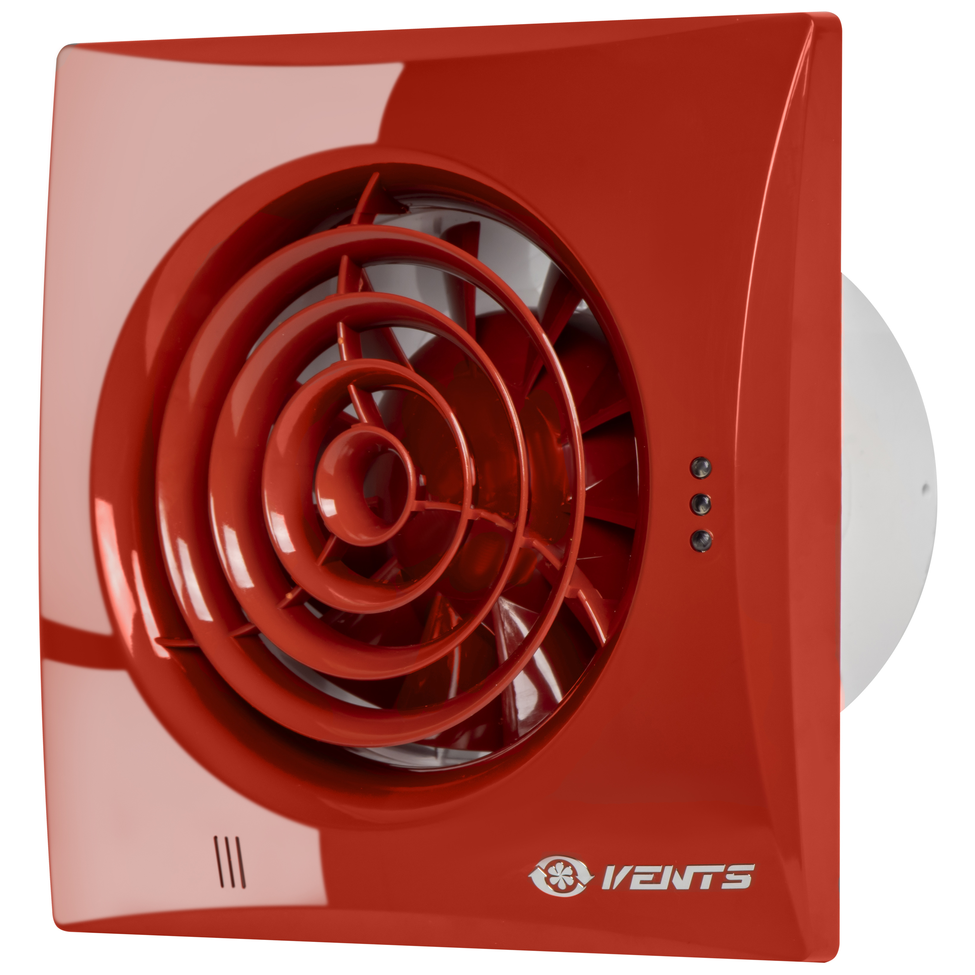 Вентилятор Вентс тихий (до 27 Дб) Вентс 100 Квайт Красный