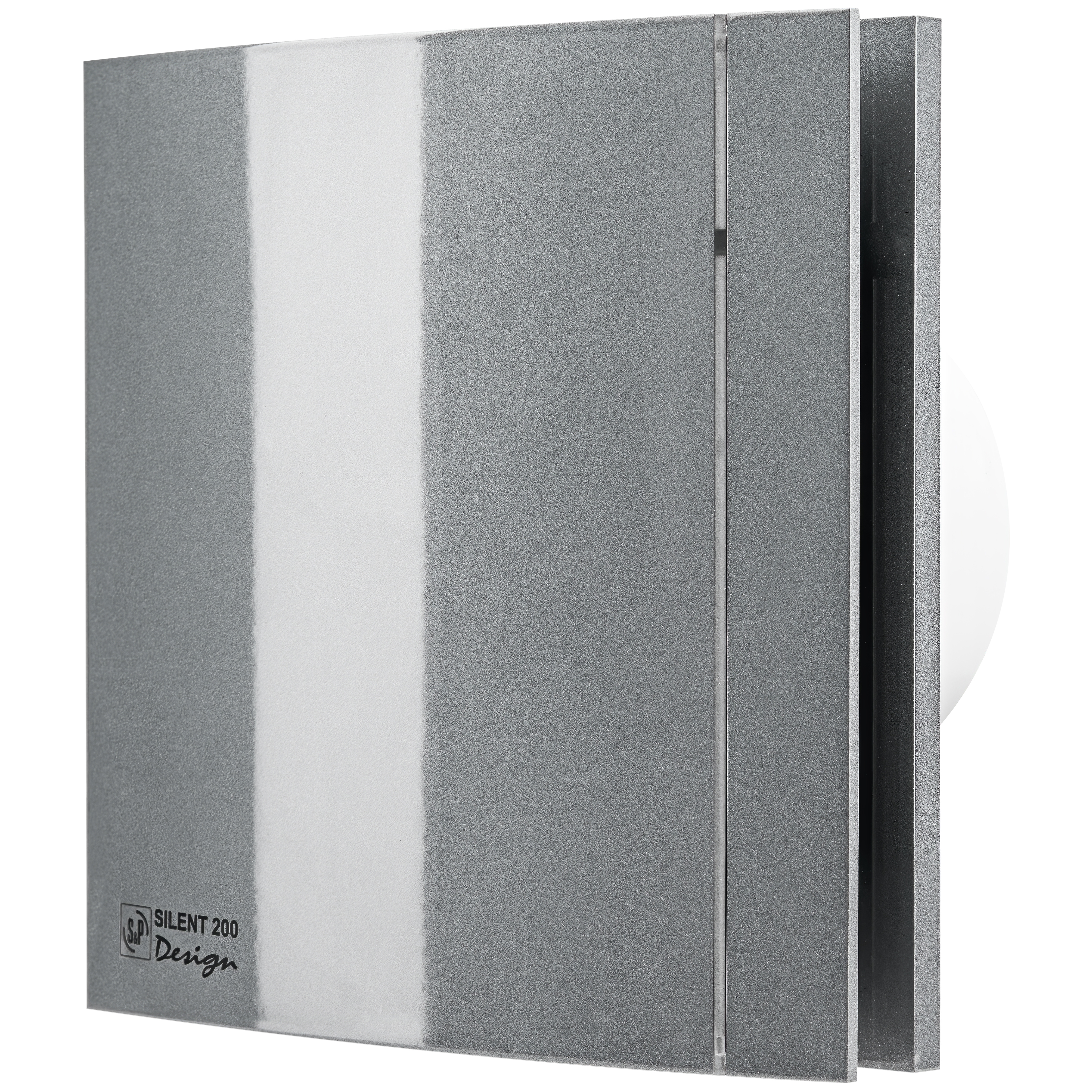 Сріблястий витяжний вентилятор Soler&Palau Silent-200 CZ Grey Design-4C (5210616600)