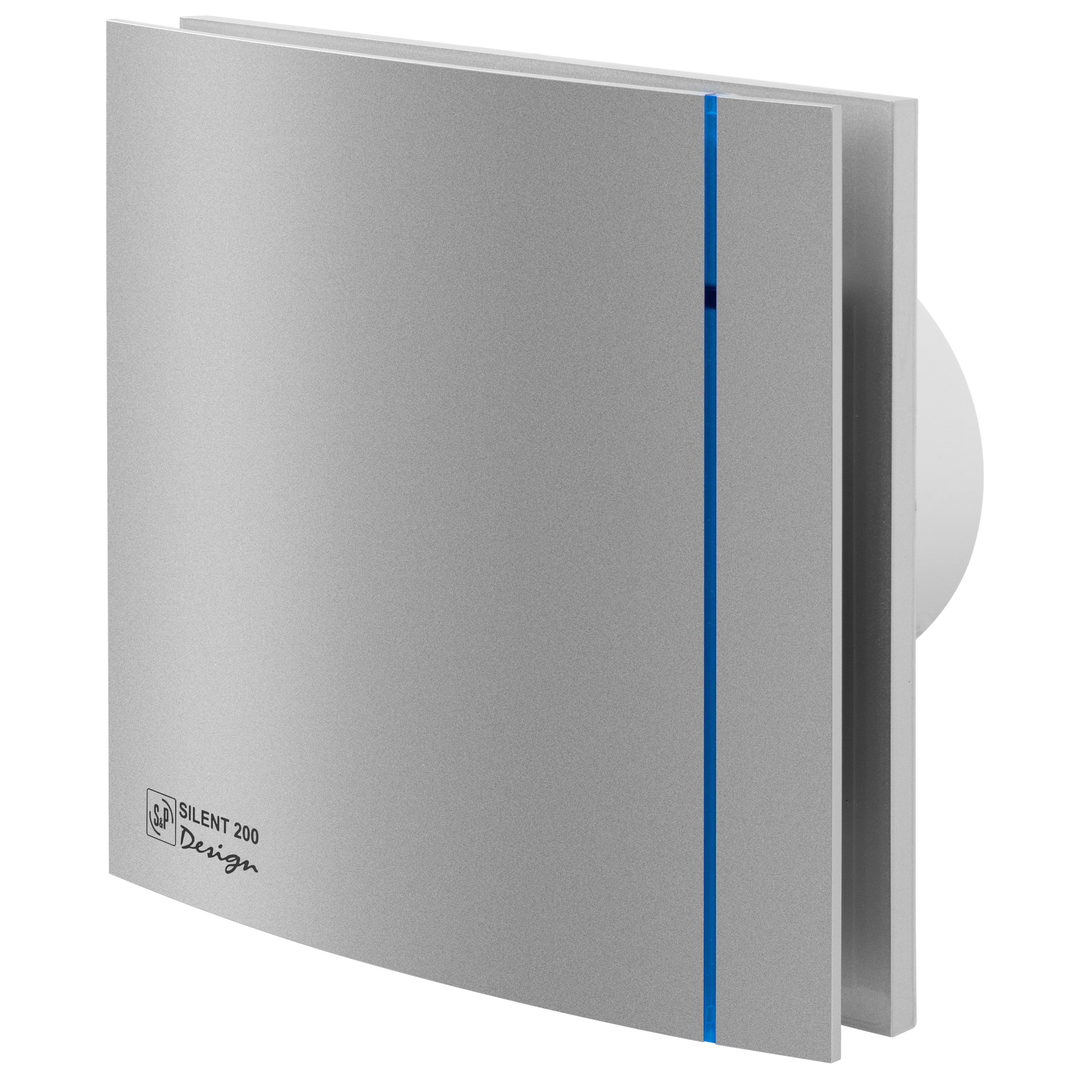 Серый вытяжной вентилятор Soler&Palau Silent-200 CZ Silver Design-3C (5210605900)