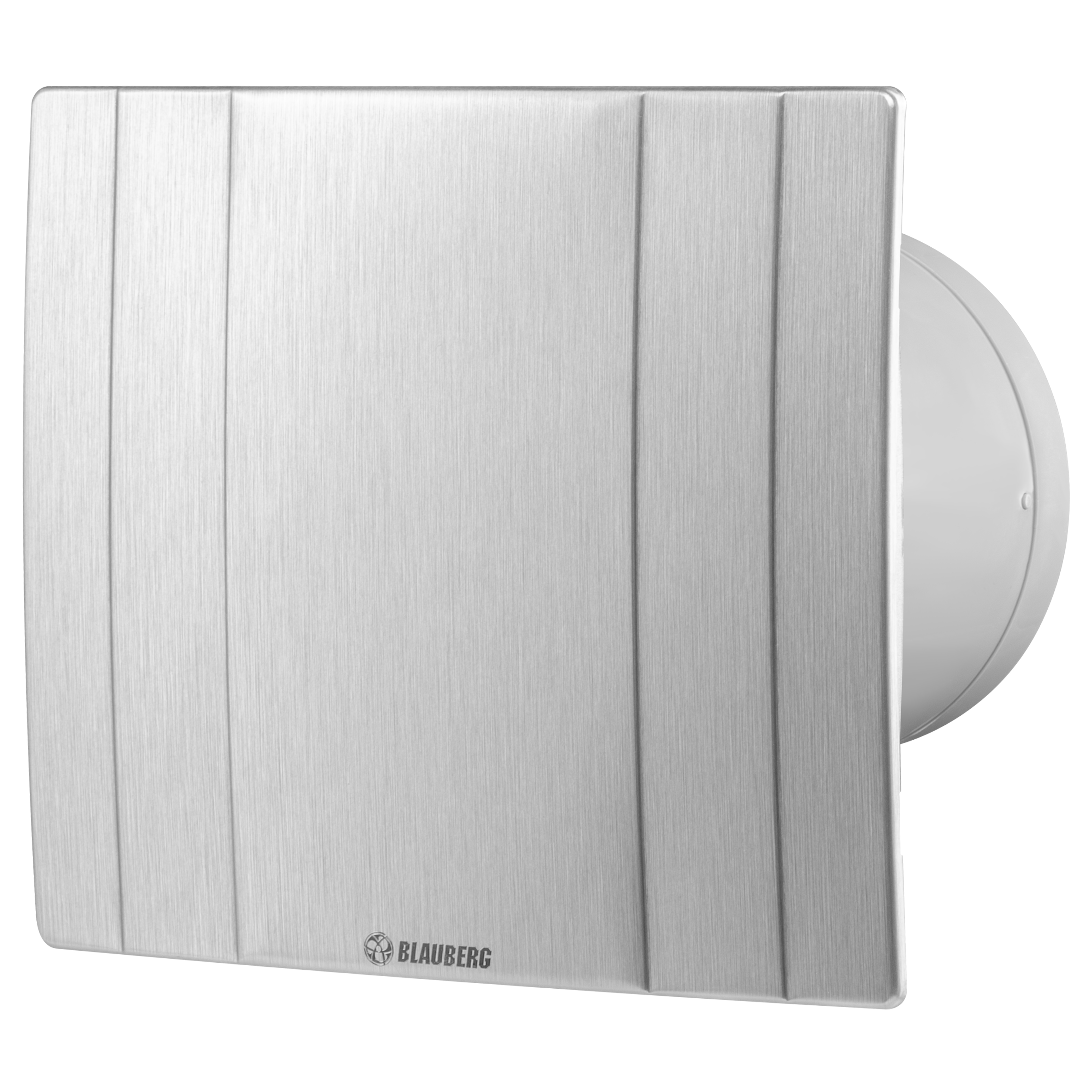 Сріблястий витяжний вентилятор Blauberg Quatro Hi-Tech 100 H