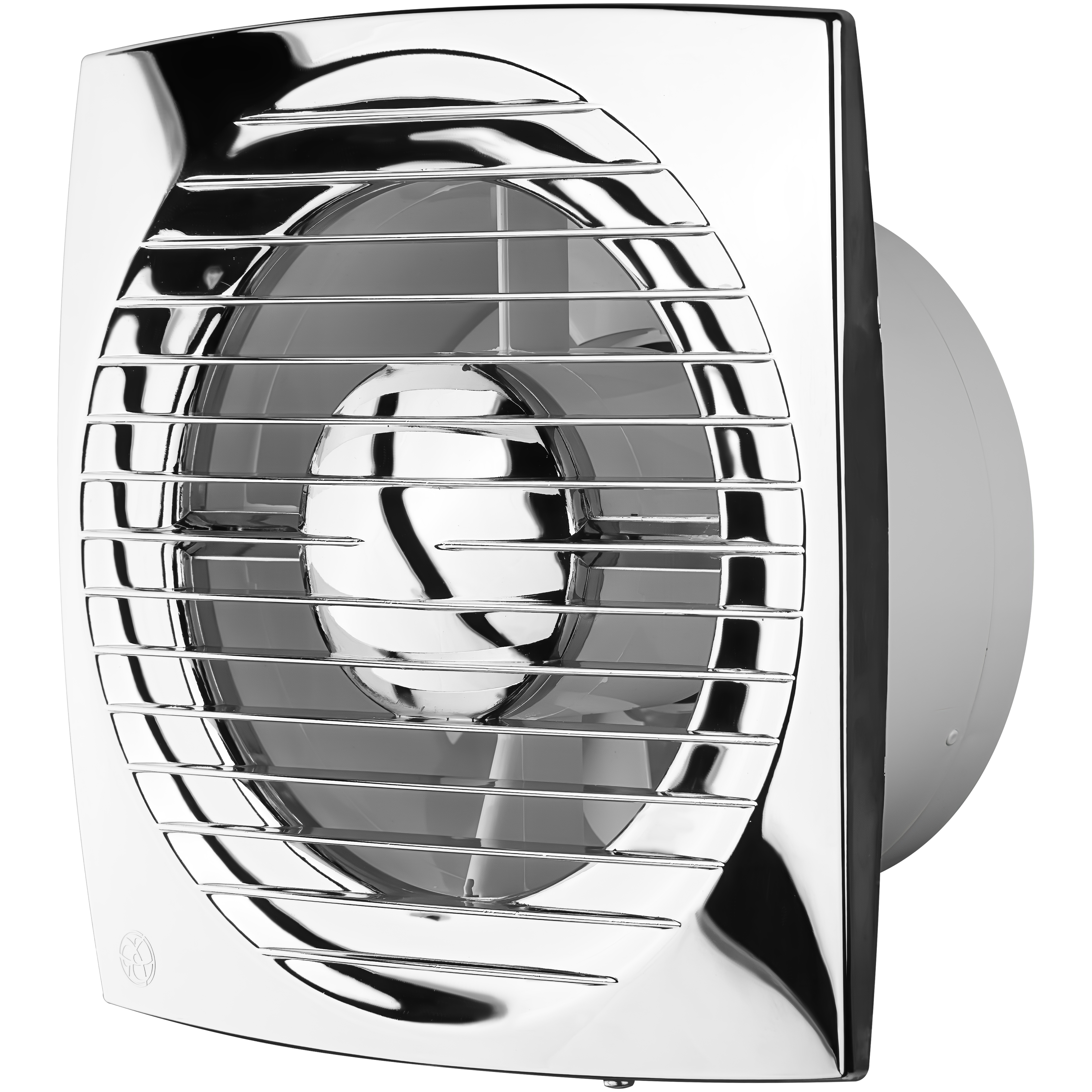 Серый вытяжной вентилятор Blauberg Bravo Chrome 100