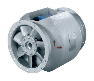 Характеристики промисловий осьовий вентилятор 400 мм Systemair AXCBF-EX 400-7/22°-2 (EX-RU)