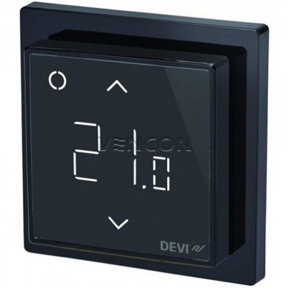 Терморегулятор черного цвета DEVI Devireg Smart Black (140F1143)