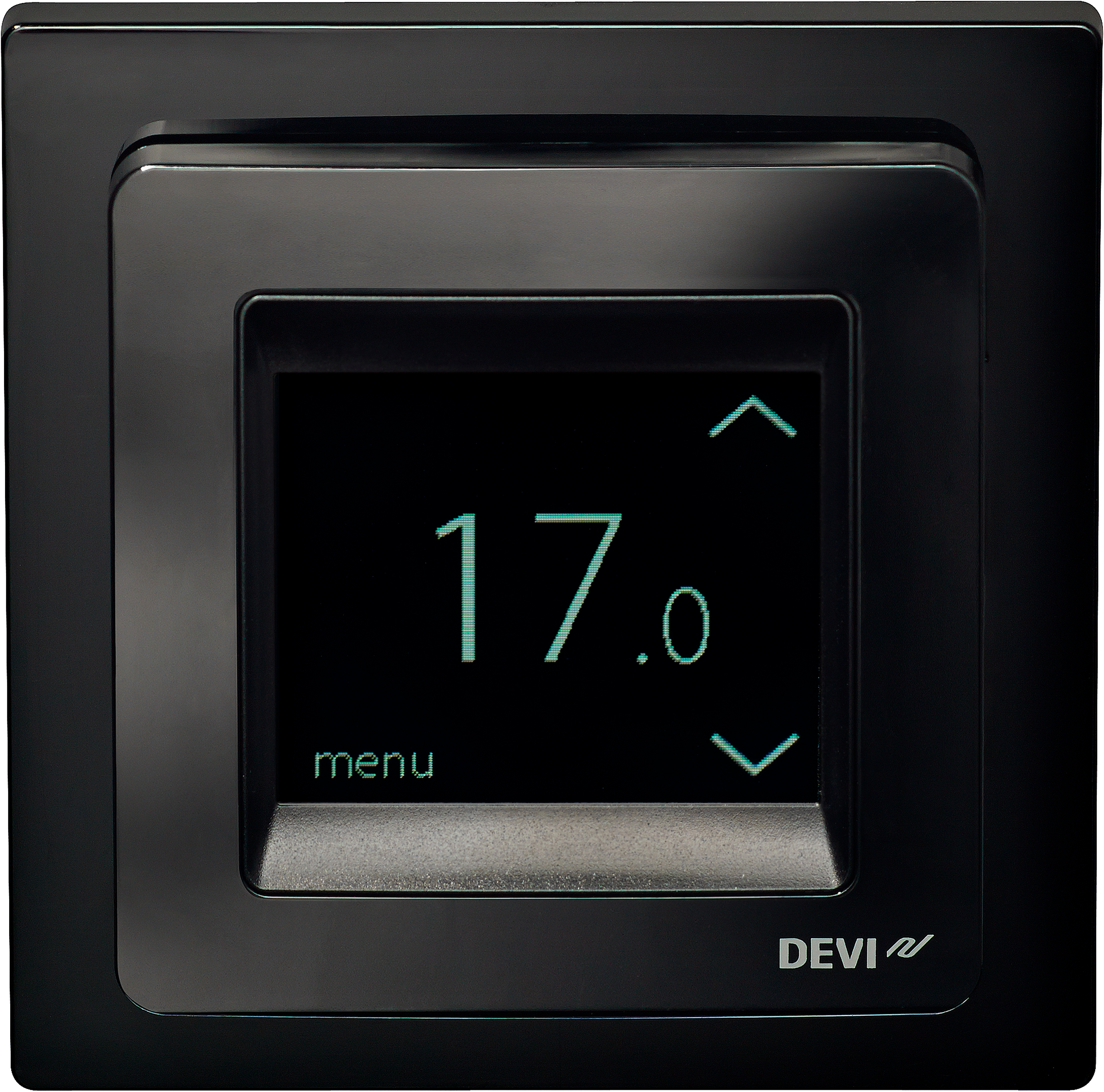 Терморегулятор для теплої підлоги Devi DEVIreg Touch Black (140F1069)