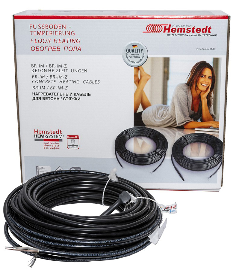 Греющий кабель для теплого пола Hemstedt BR-IM 150W
