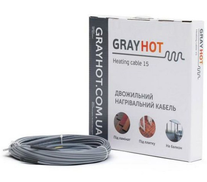 Гріючий кабель для теплої підлоги GrayHot 444Вт 29м