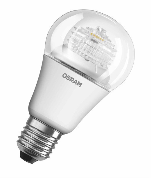 Светодиодная лампа Osram мощностью 10 Вт Osram Led Superstar A60 E27 диммируемая прозрачеая колба