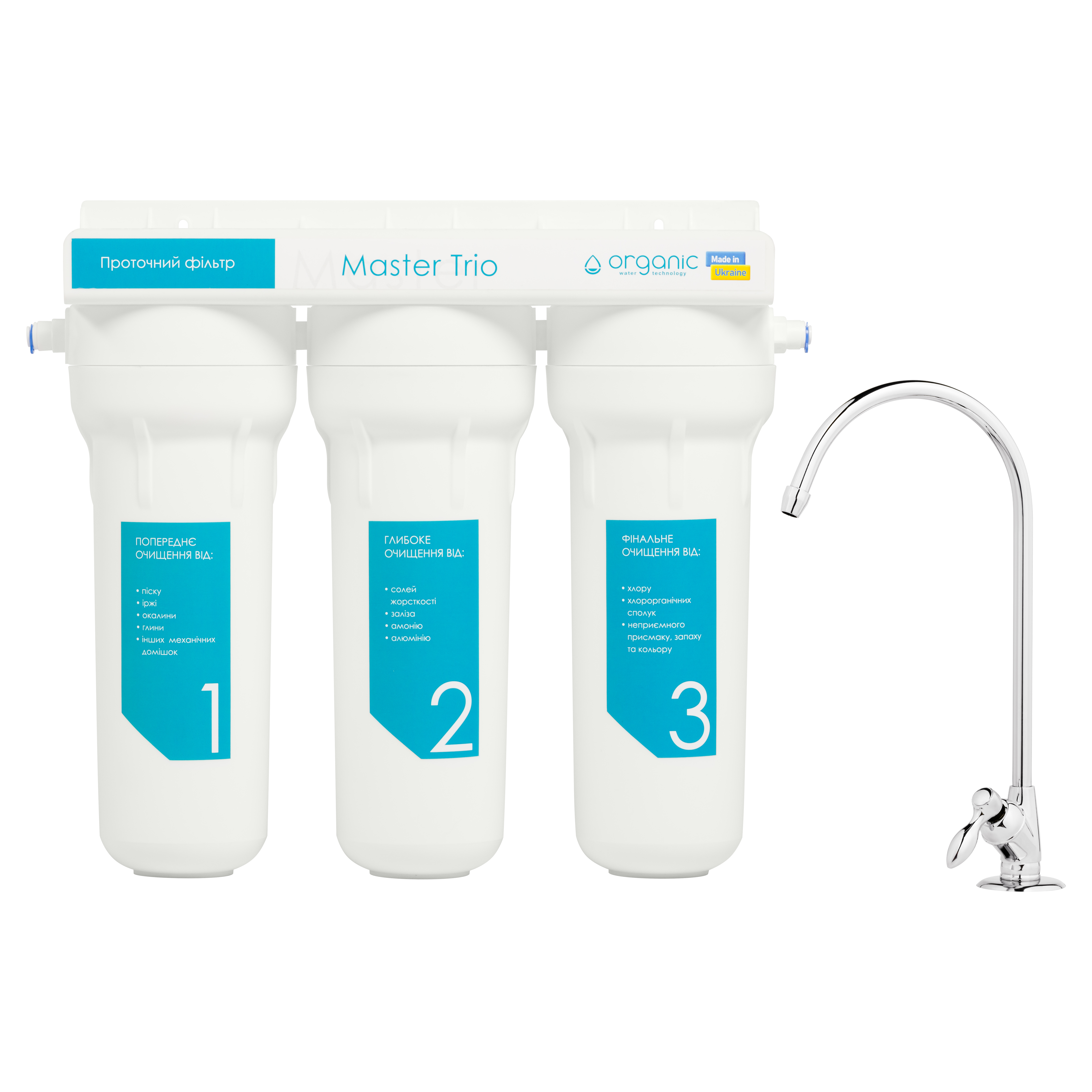 Інструкція фільтр organic для води Organic Master TRIO