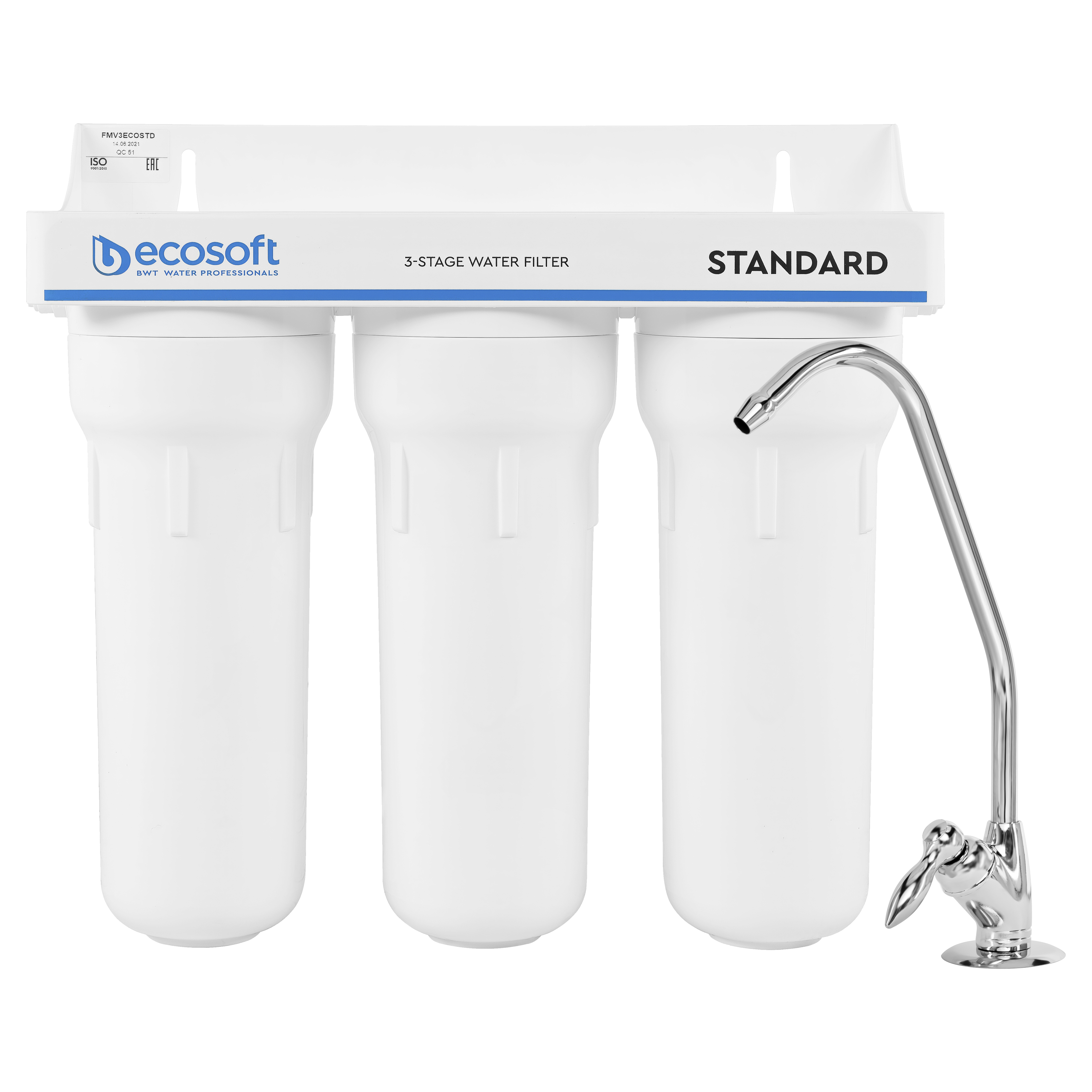 Характеристики фільтр для очищення води в квартирі Ecosoft Standard FMV3ECOSTD
