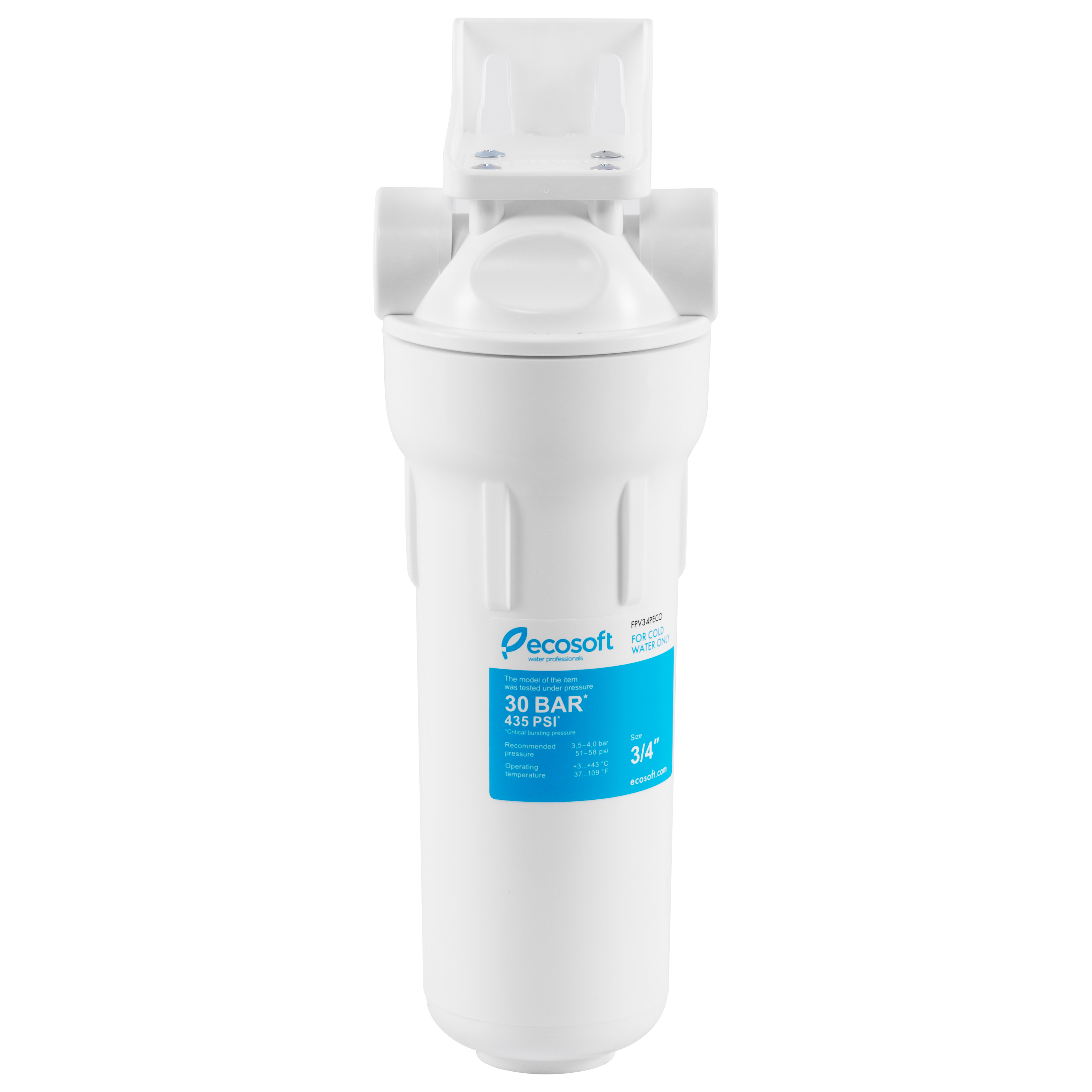 Фильтр для очистки воды от ржавчины и песка Ecosoft 3/4" FPV34PECO