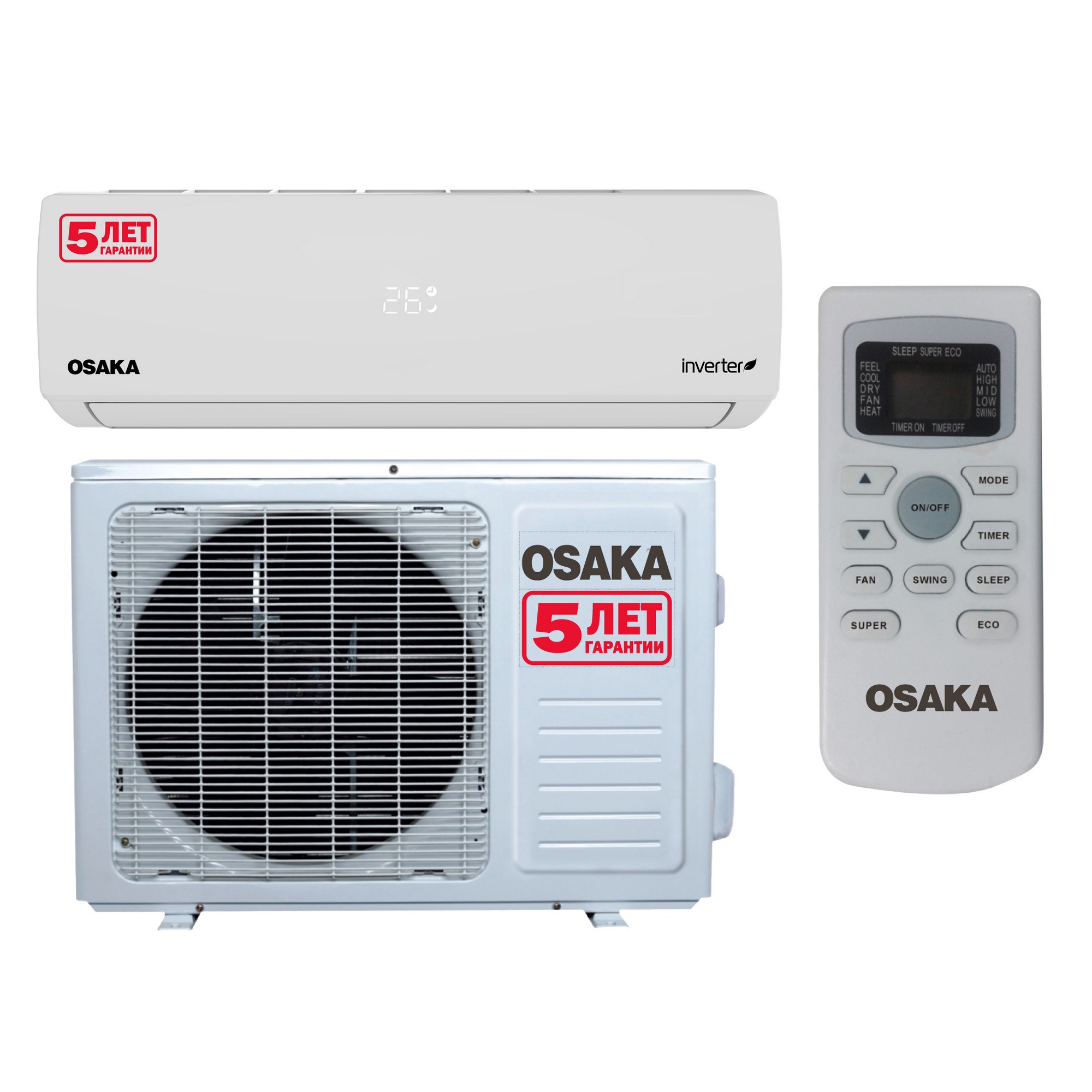 Инверторный кондиционер Osaka STV-09HH