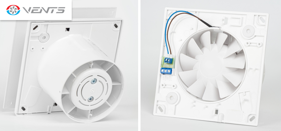 Вентилятор обеспечивает тихую и энергосберегающую работу