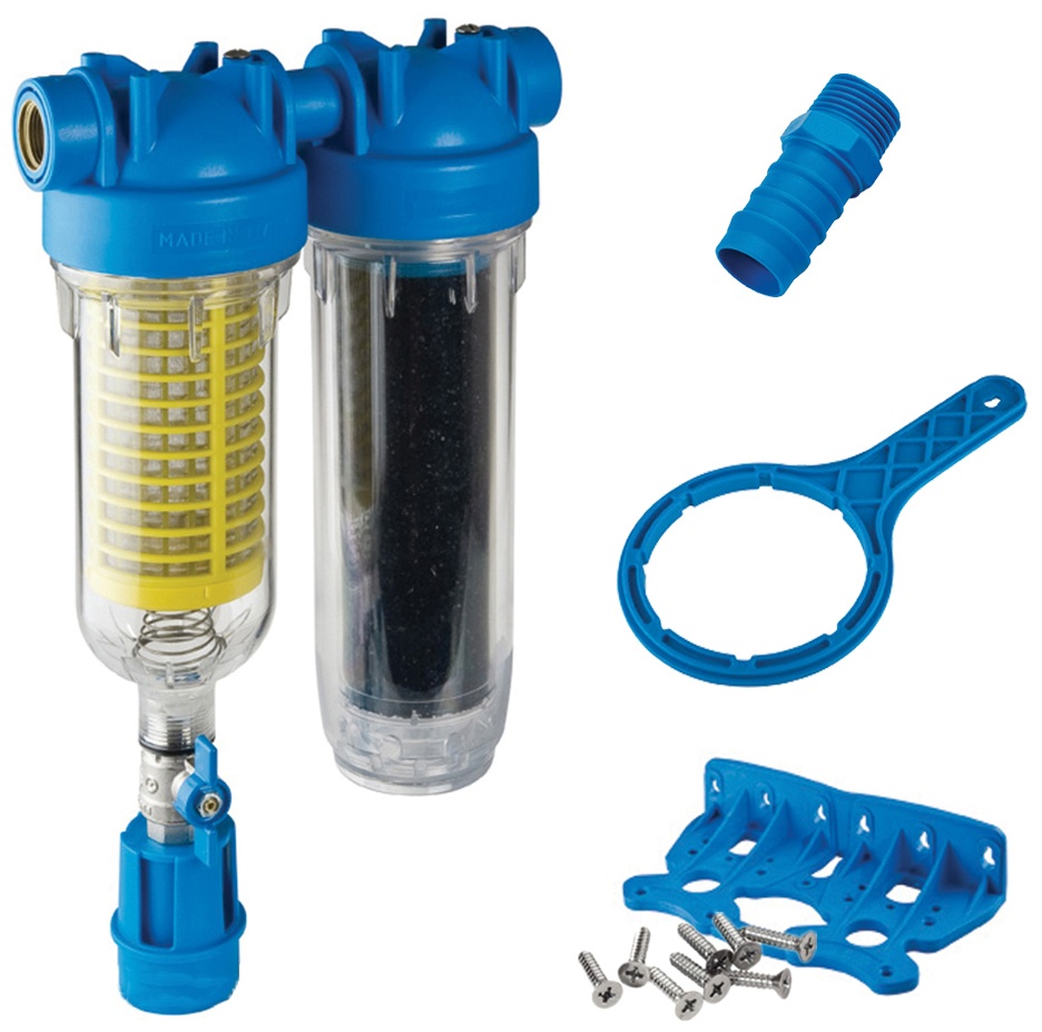Фильтр для очистки воды от ржавчины и песка Atlas Filtri Hydra Rainmaster Duo LA 3/4 KIT (RA6096224)
