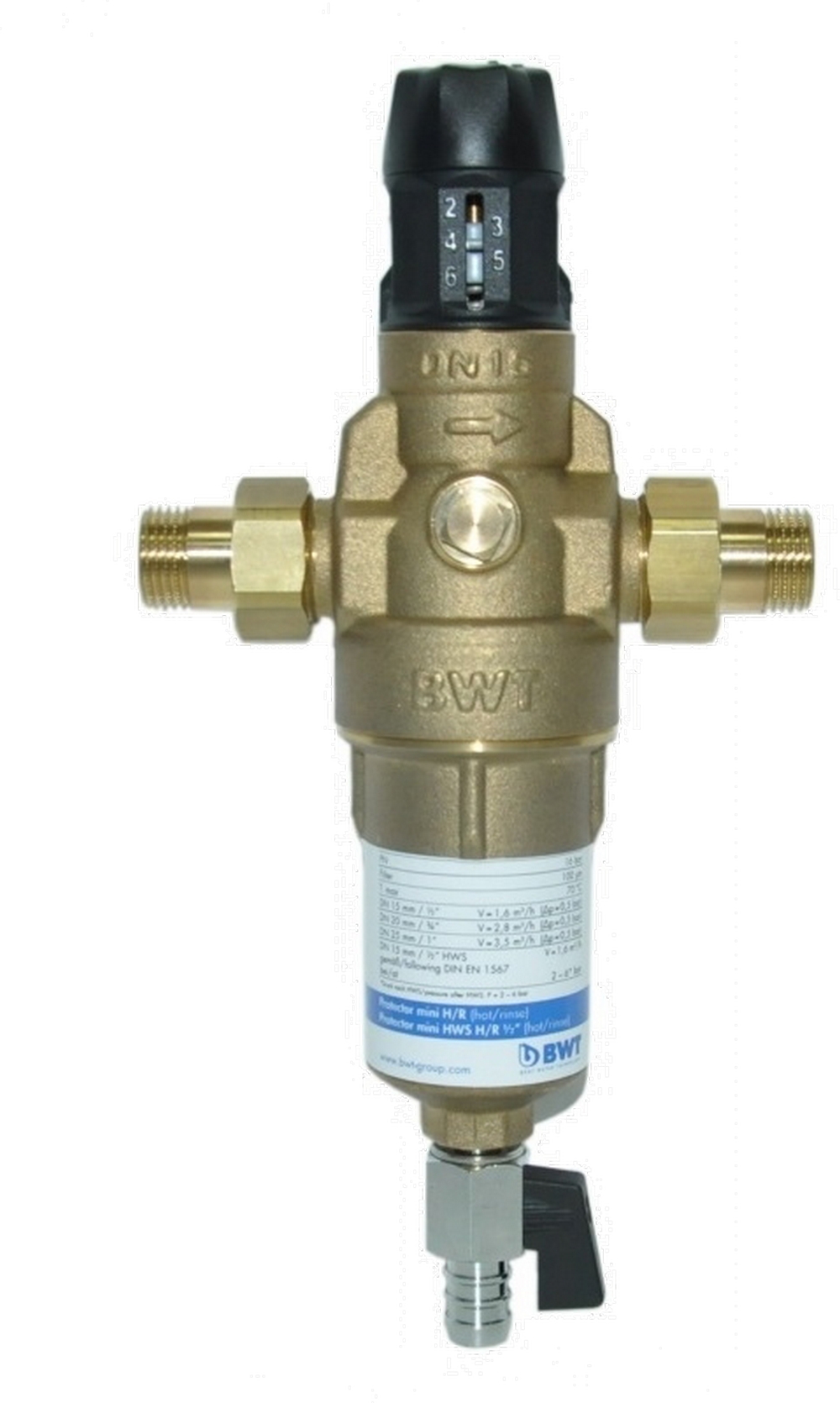 Фильтр для очистки воды от ржавчины и песка BWT Protector Mini HWS 1/2"HR