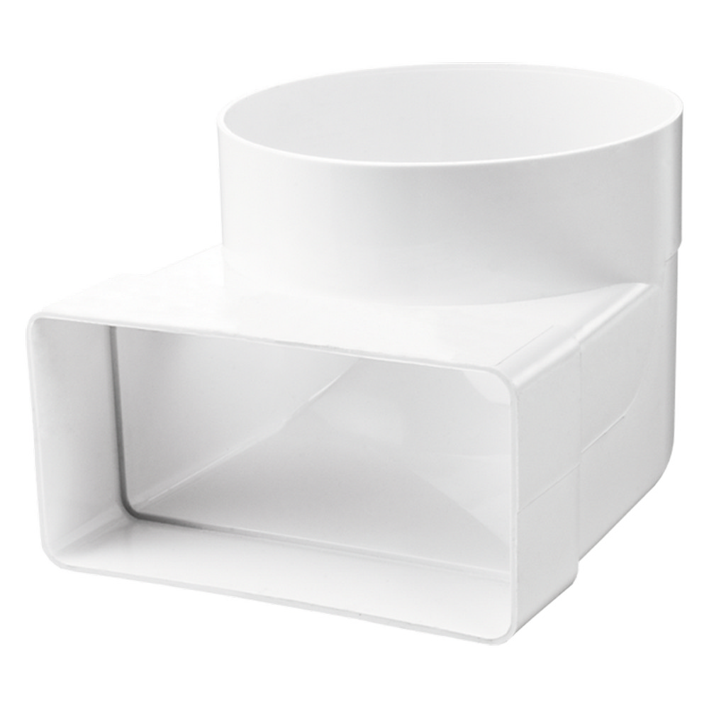 Колено (отвод) Вентс Пластивент 521, (d100, 110x55, 90°)