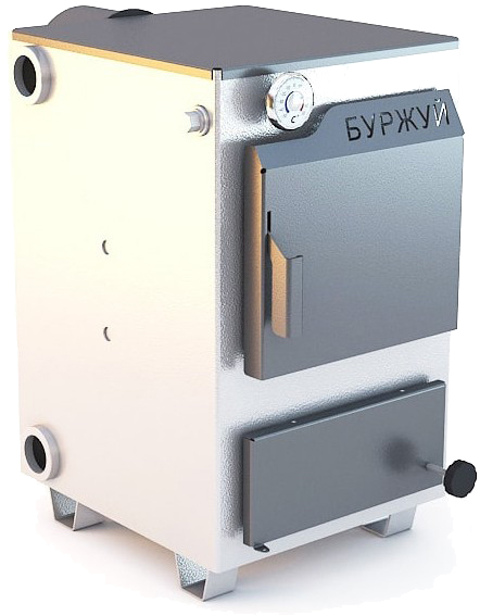 Характеристики котел буржуй твердопаливний Буржуй К-15 кВт димохід назад (4 мм)