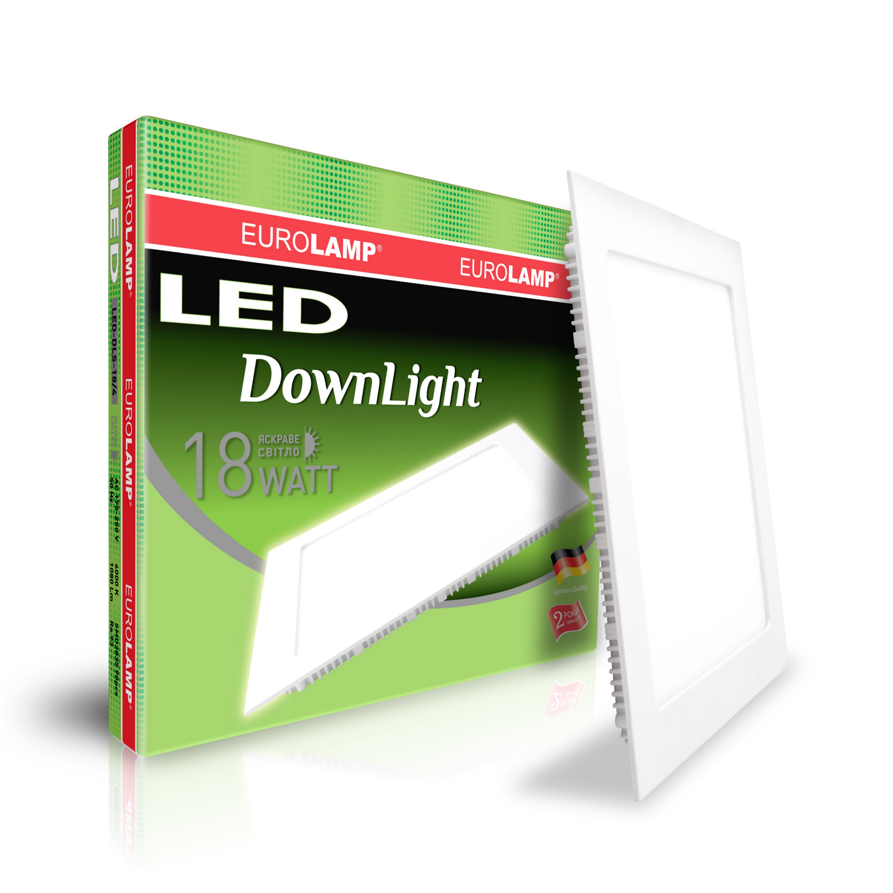 Світильник Eurolamp LED Downlight 18W 4000K квадратний в інтернет-магазині, головне фото