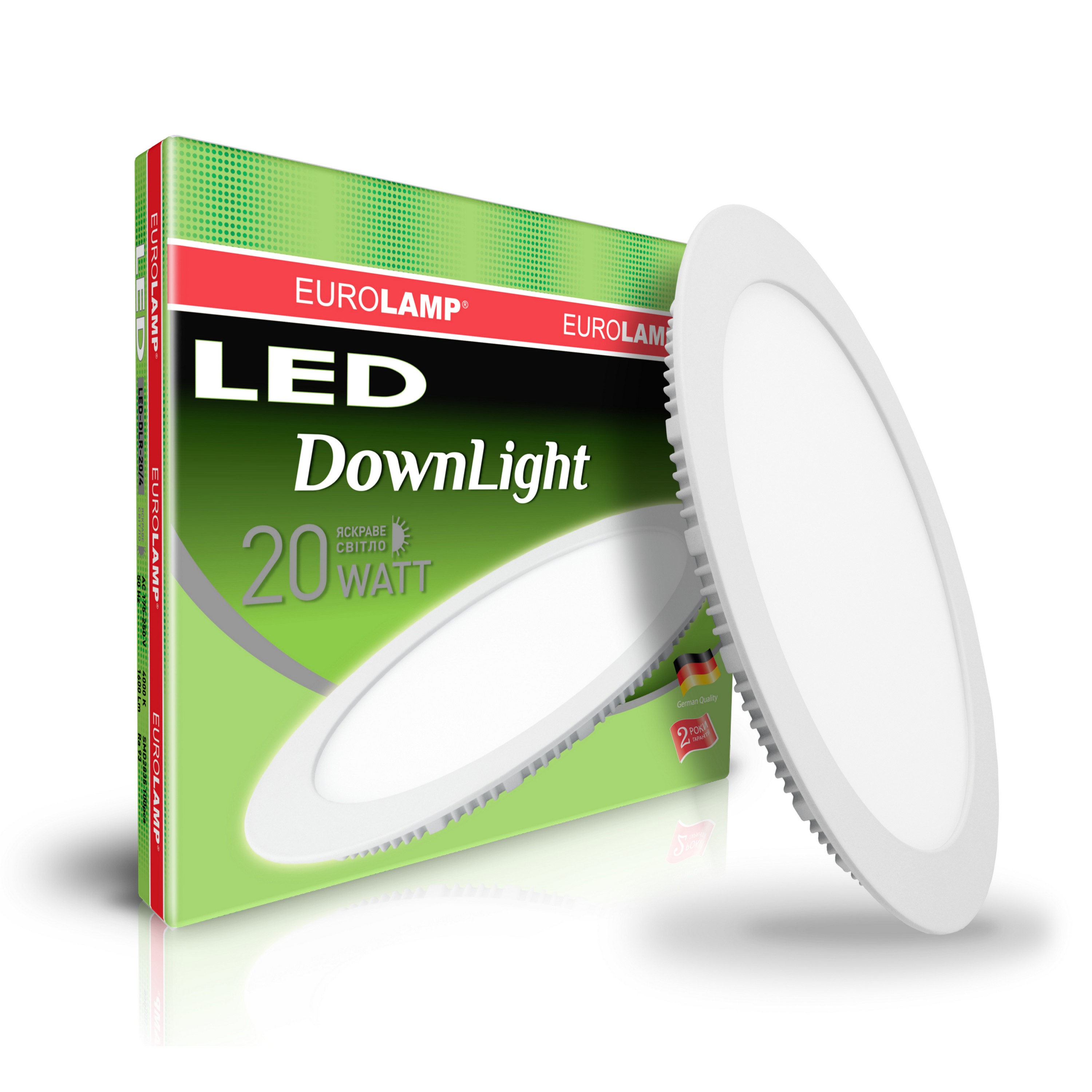 Світильник Eurolamp LED Downlight 20W 4000K круглий в інтернет-магазині, головне фото