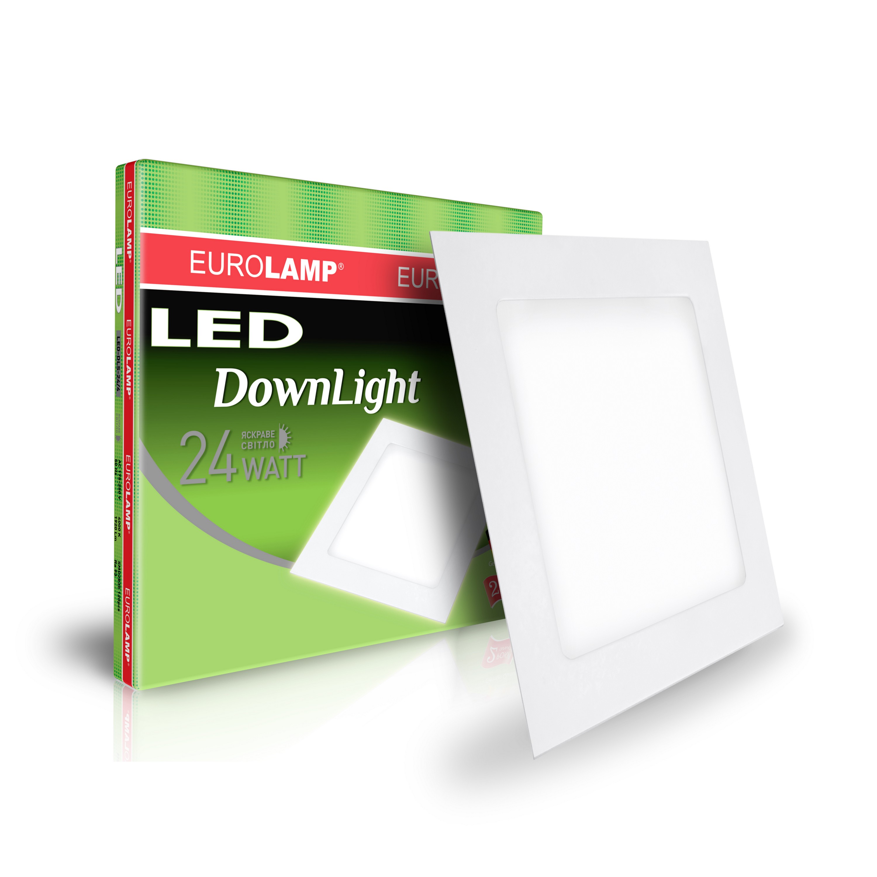 Світильник Eurolamp LED Downlight 24W 4000K квадратний в інтернет-магазині, головне фото
