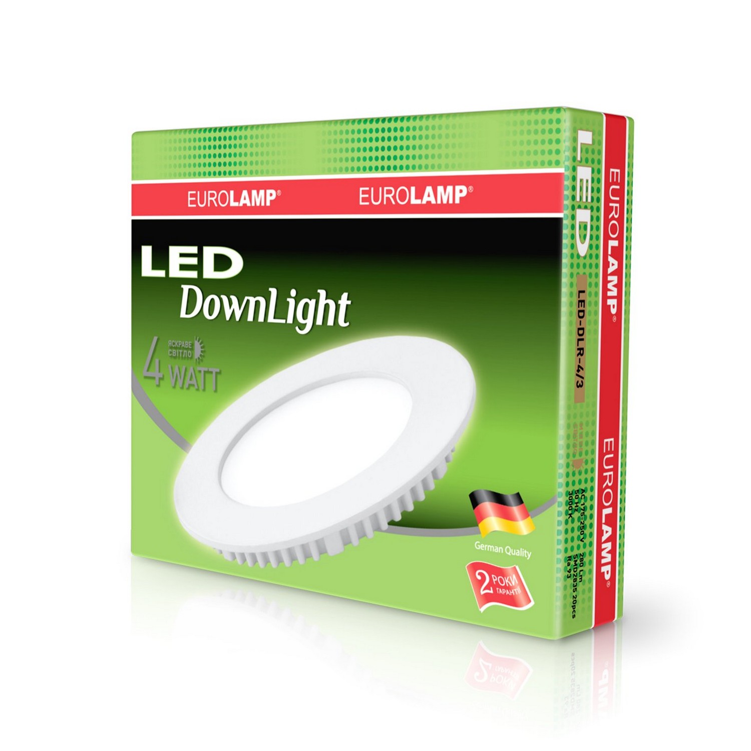 Світильник Eurolamp LED Downlight 4W 4000K круглий ціна 179.01 грн - фотографія 2