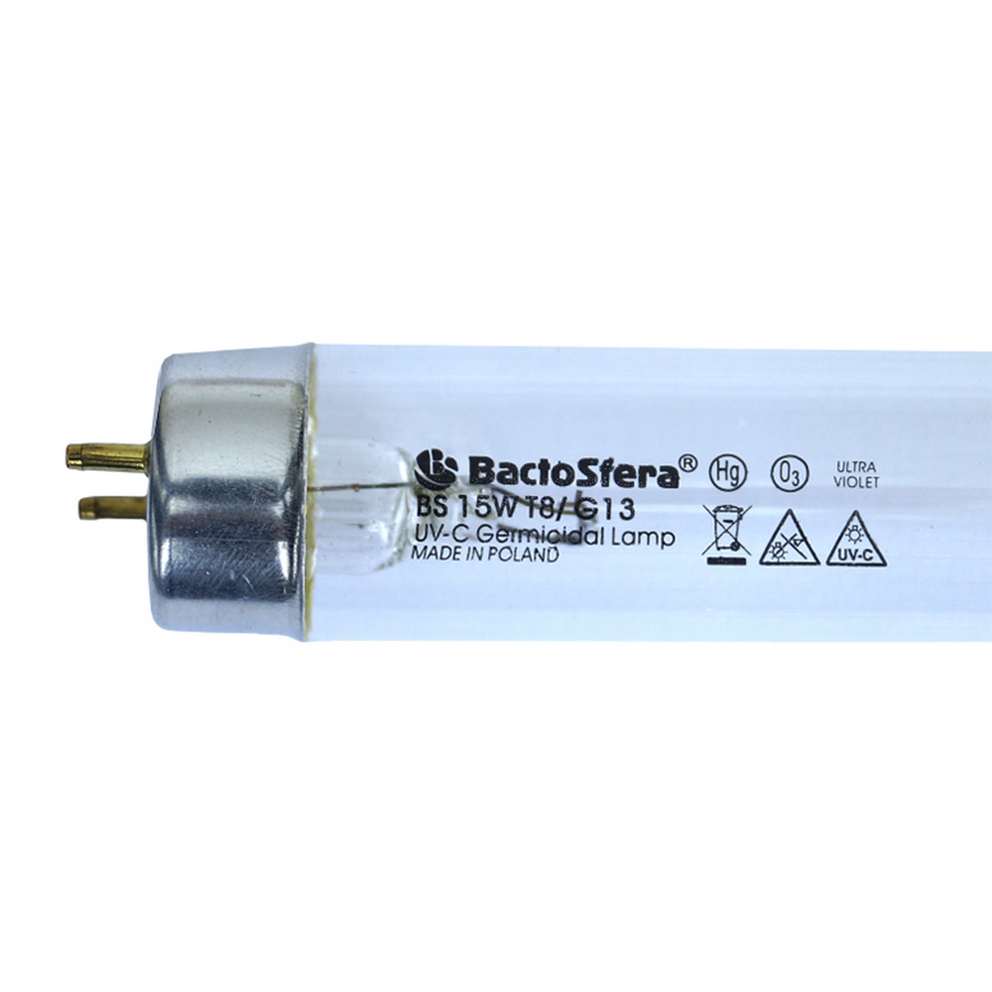 Характеристики озоновая бактерицидная лампа  BactoSfera BS 15W