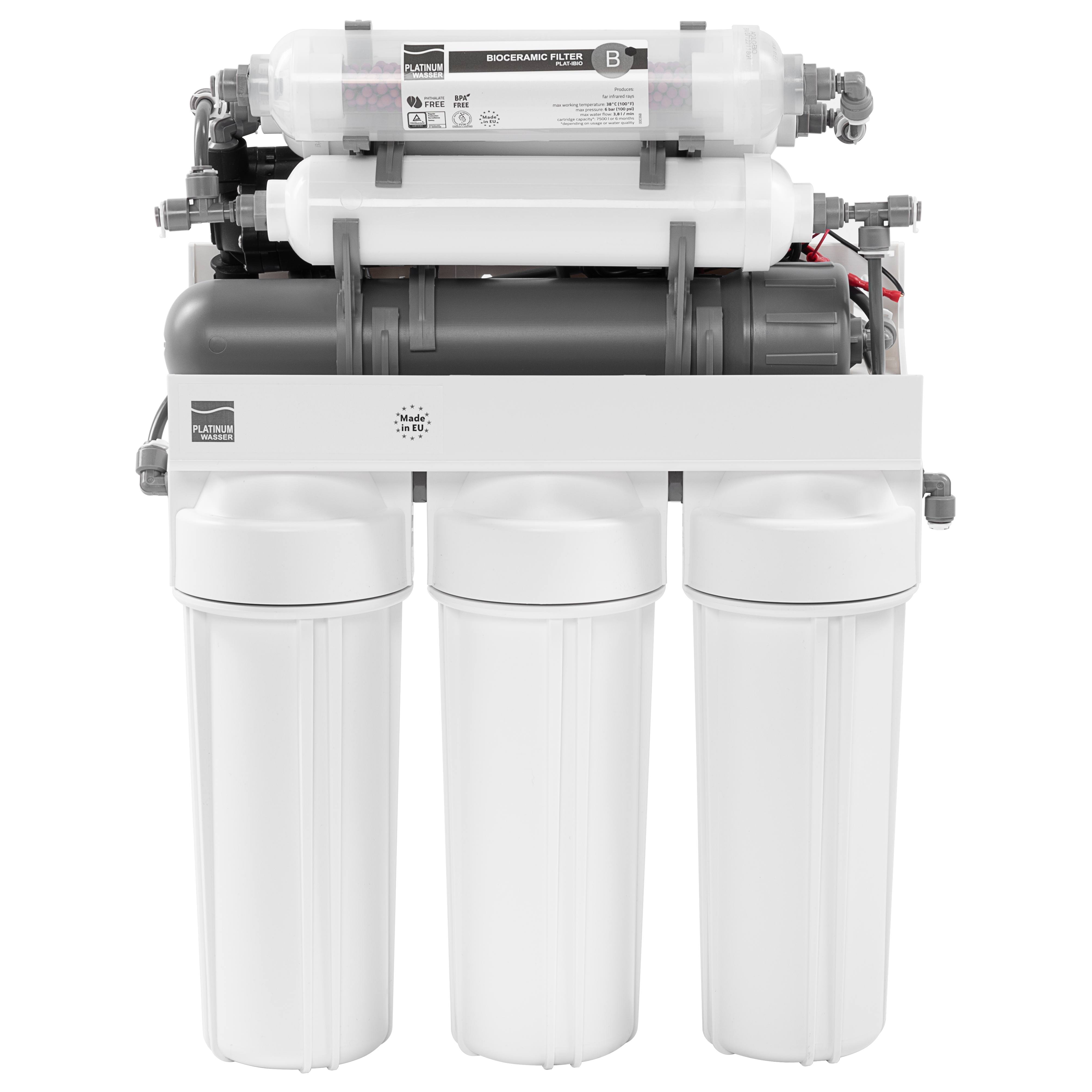 Фильтр для очистки воды в аквариуме Platinum Wasser RO7P PLAT-F-ULTRA7B с насосом
