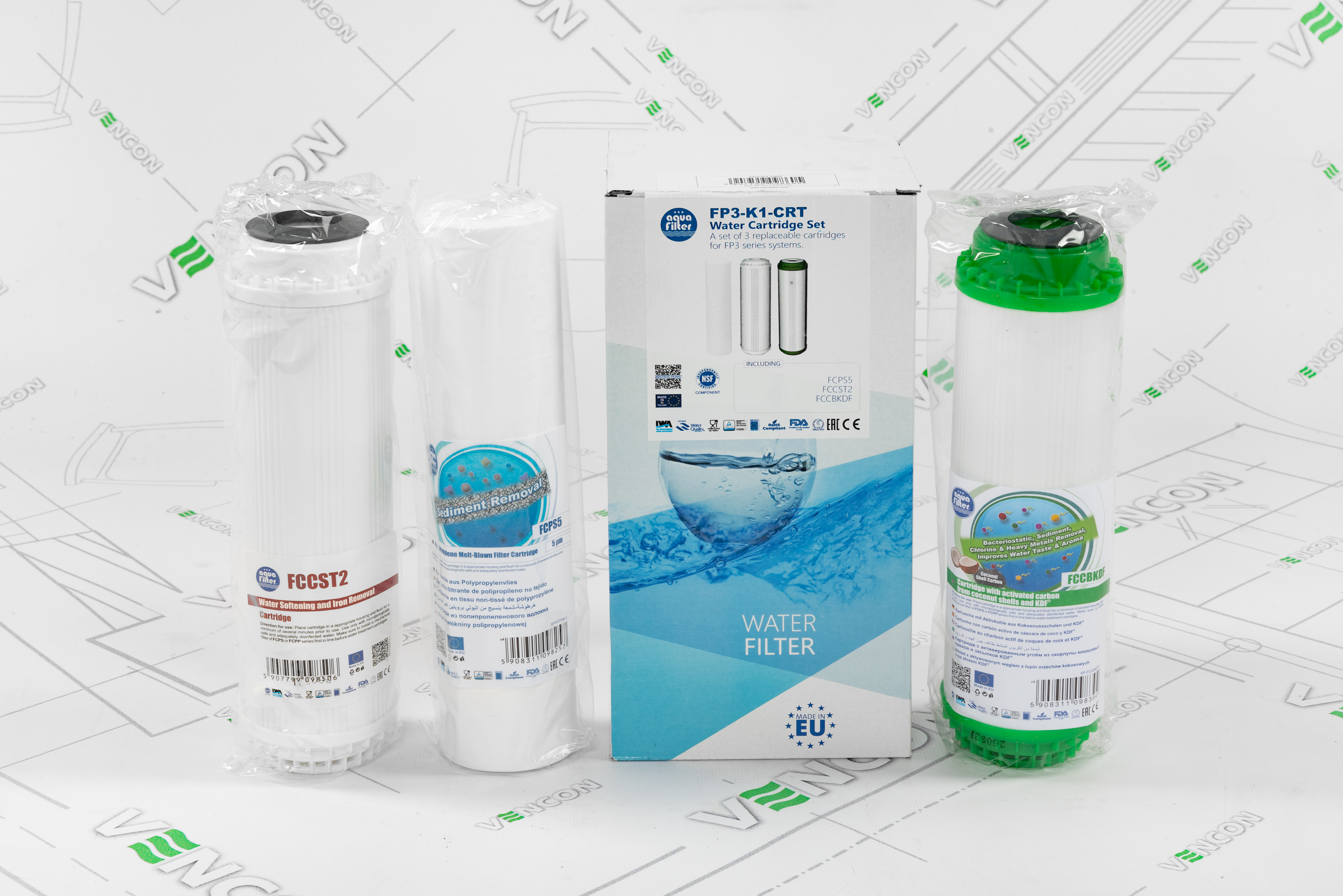 Картриджи для фильтра Aquafilter FP3-K1-CRT цена 569.00 грн - фотография 2