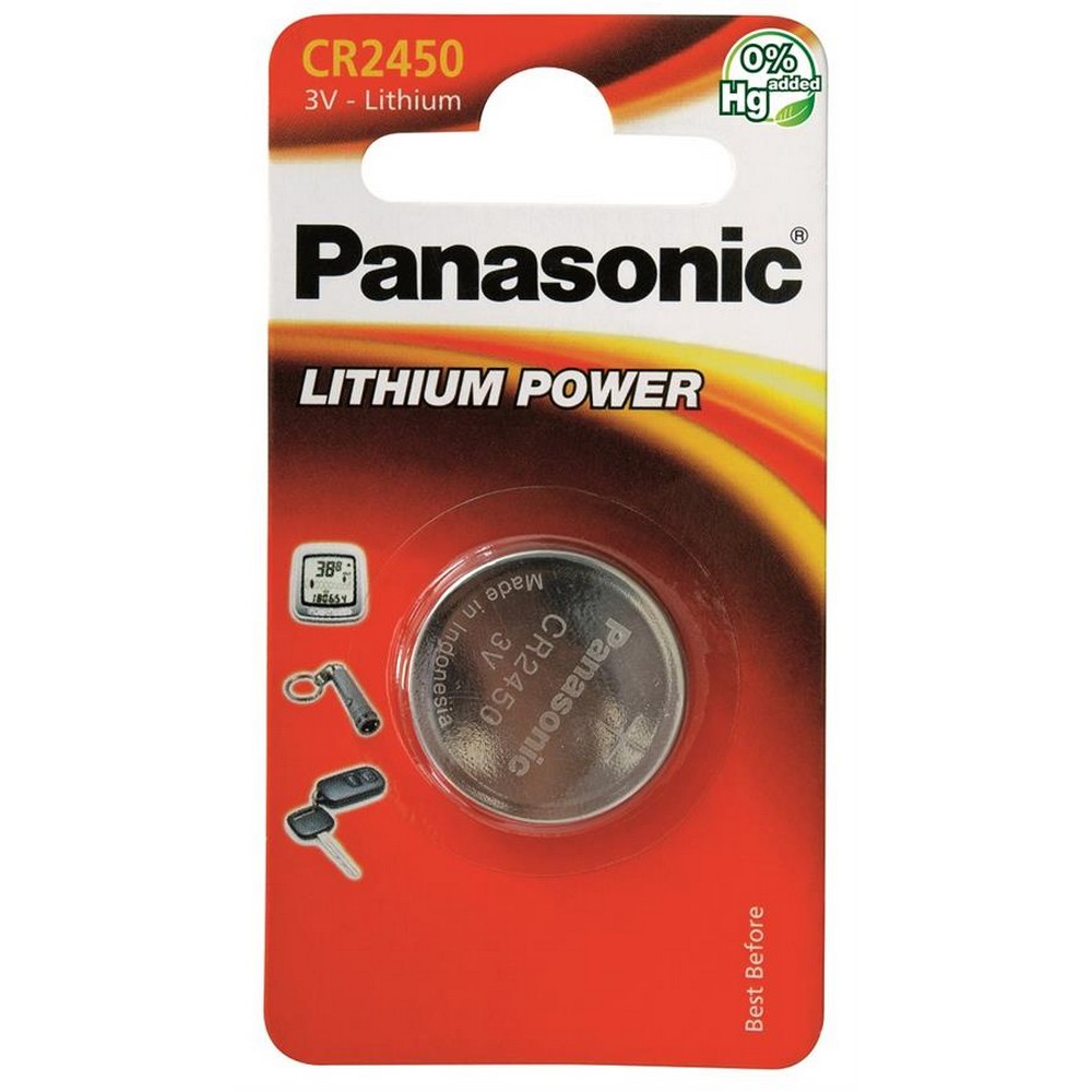 Купить li-ion батарейки Panasonic CR 2450 BLI 1 Lithium в Киеве