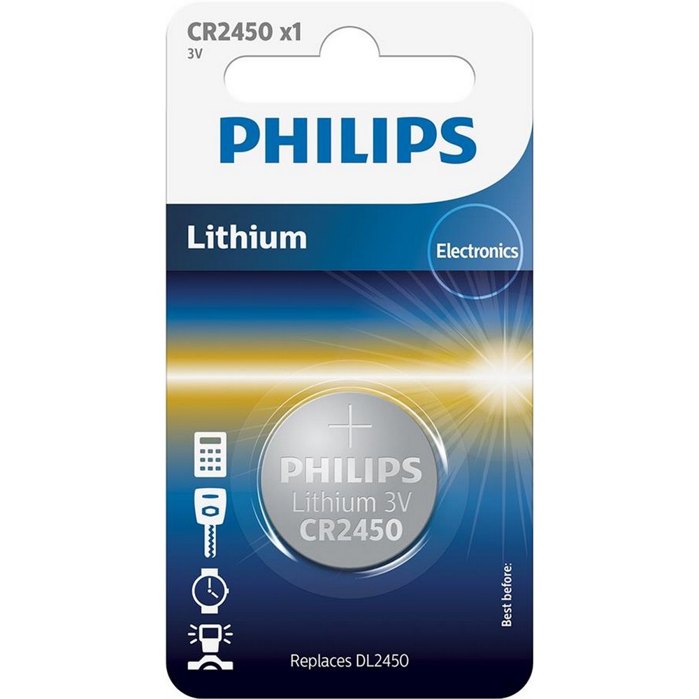 Li-ion батарейки Philips Lithium CR [CR2450/10B]
