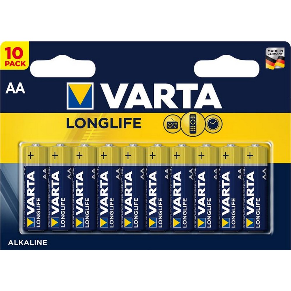 Батарейки типу АА Varta Longlife AA [BLI 10 Alkaline]