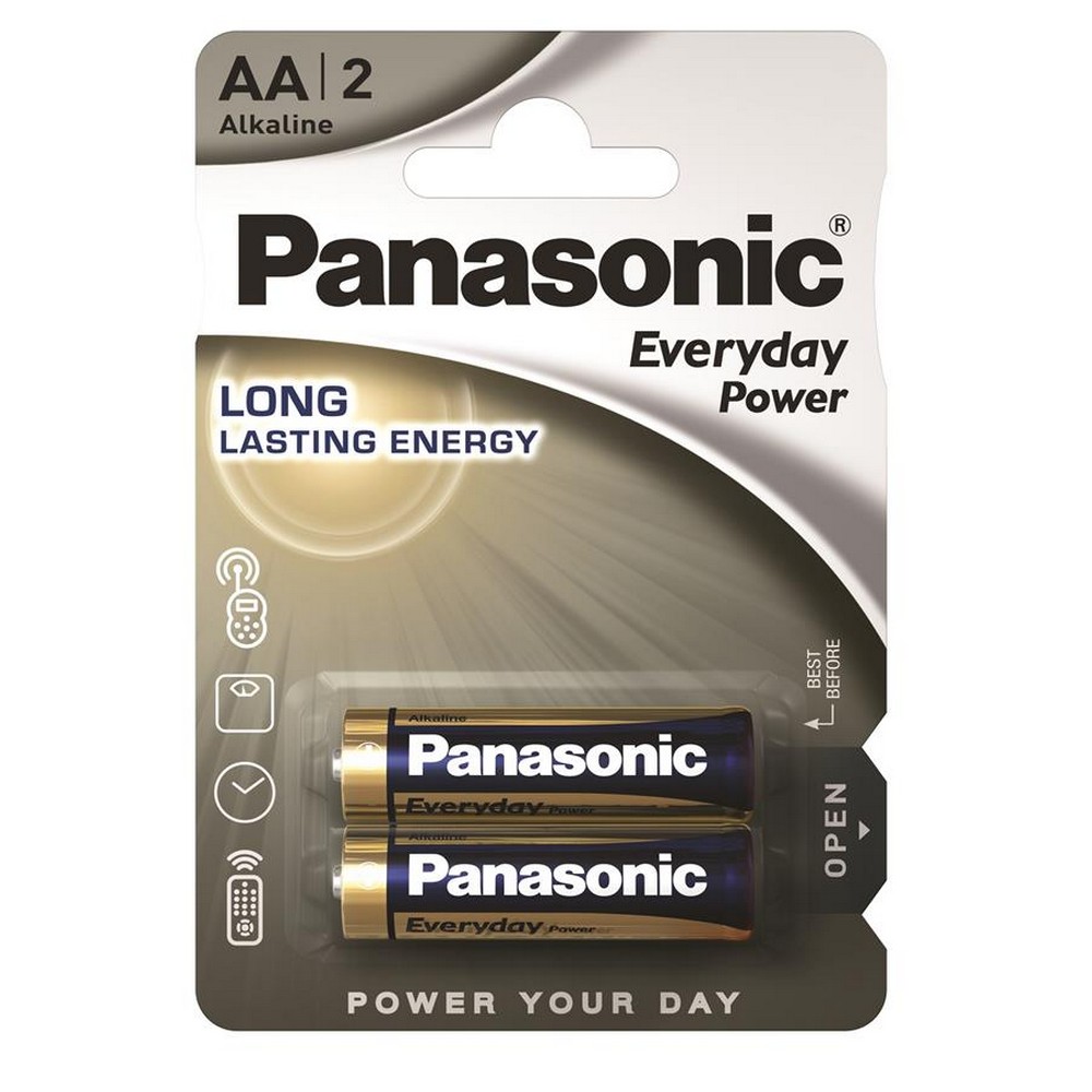Батарейки типу АА Panasonic Everyday Power AA [BLI 2 Alkaline]