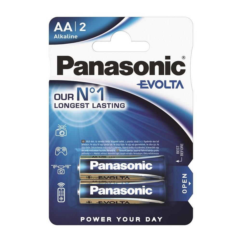Батарейки типу АА Panasonic Evolta AA [BLI 2 Alkaline]