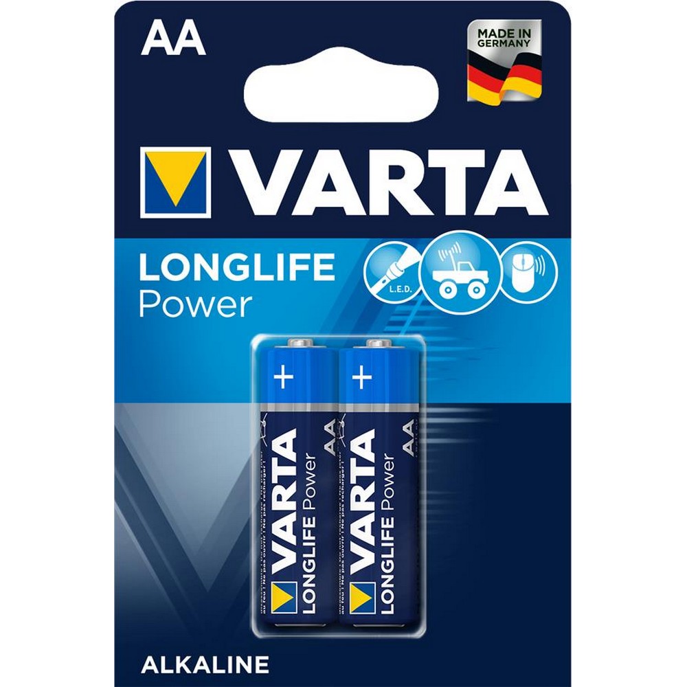 Батарейки типу АА Varta Longlife Power AA [BLI 2 Alkaline]