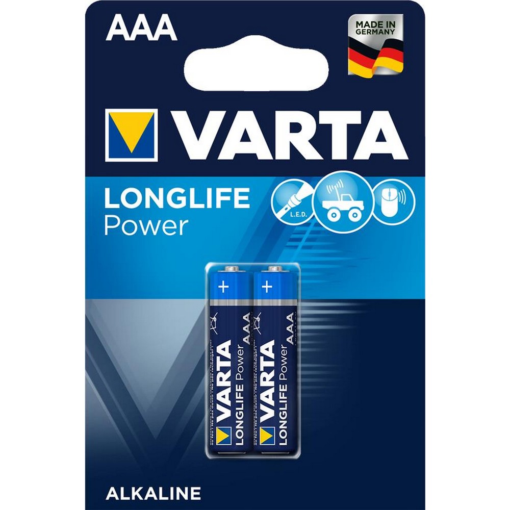 Батарейки типу ААА Varta Longlife Power AAA [BLI 2 Alkaline]