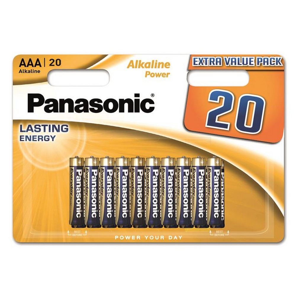 Купить батарейки 20 штук Panasonic Alkaline Power AAA [BLI 20] в Киеве