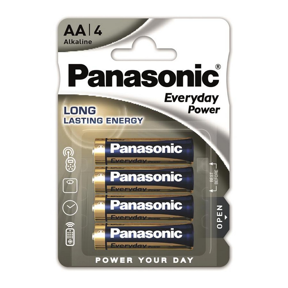 Батарейки типу АА Panasonic Everyday Power AA [BLI 4 Alkaline]
