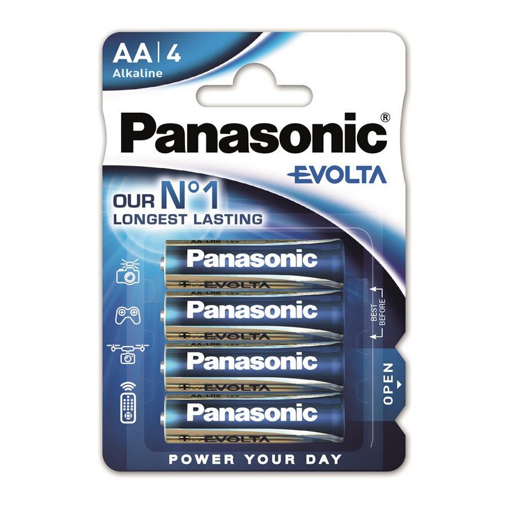 Батарейки типу АА Panasonic Evolta AA [BLI 4 Alkaline]