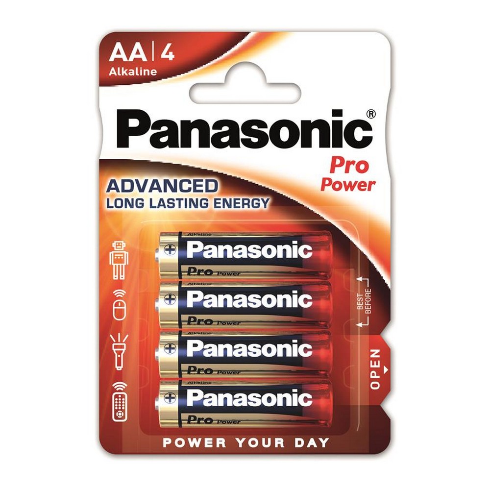 Батарейки типу АА Panasonic Pro Power AA [BLI 4 Alkaline]