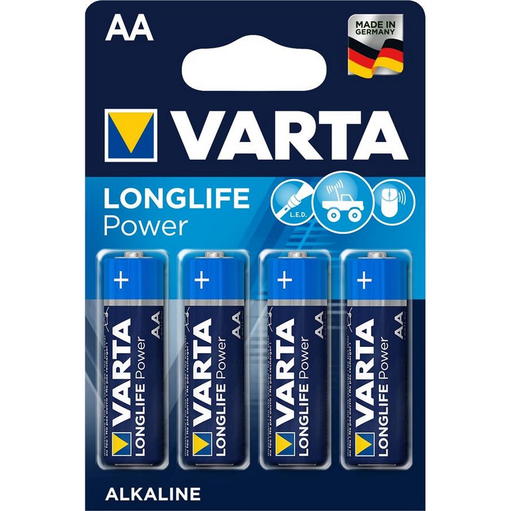 Батарейки типу АА Varta Longlife Power AA [BLI 4 Alkaline]