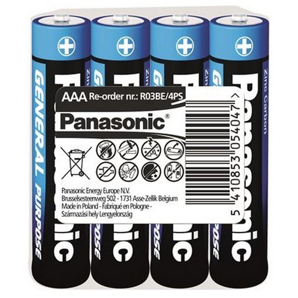 Батарейка Panasonic General Purpose R [3 Tray 4 Zink-Carbon] в інтернет-магазині, головне фото