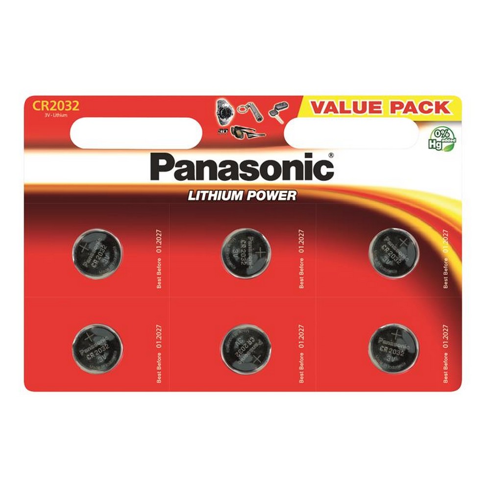 Ціна батарейки 6 штук Panasonic CR 2032 [BLI 6 Lithium] в Києві