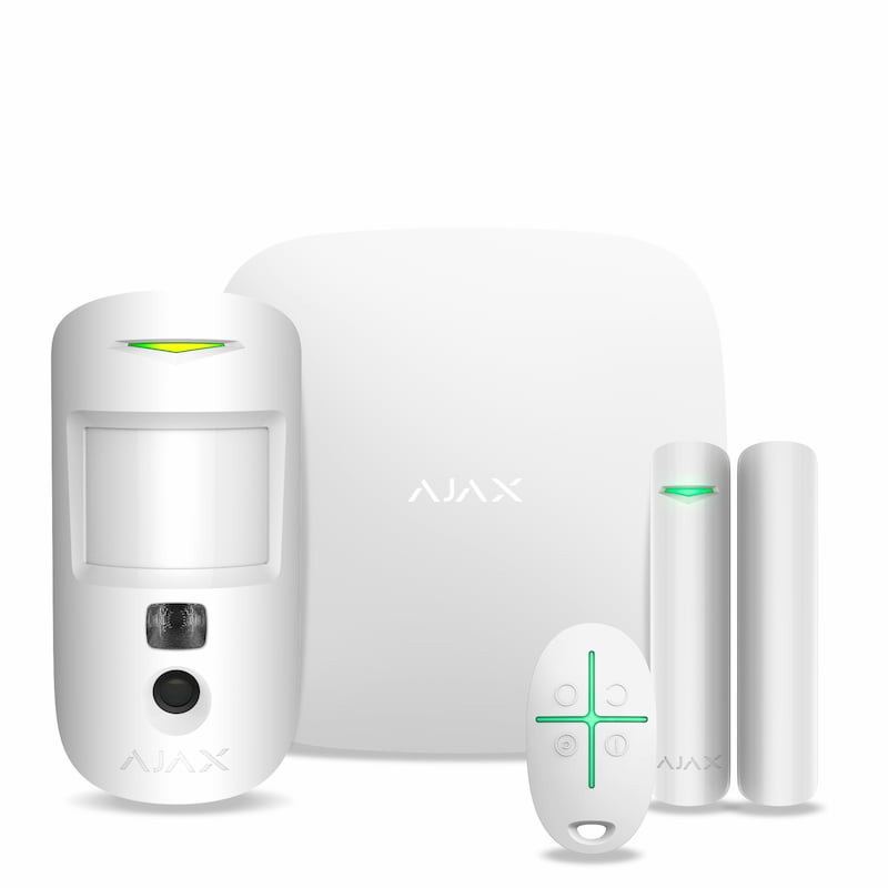Комплект охоронної сигналізації Ajax StarterKit Cam Plus White в інтернет-магазині, головне фото