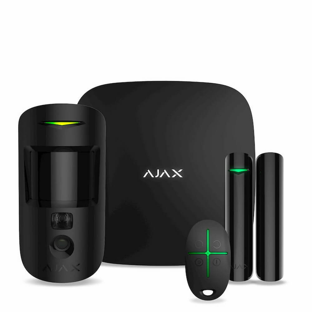Комплект охоронної сигналізації Ajax StarterKit Cam Plus Black в інтернет-магазині, головне фото