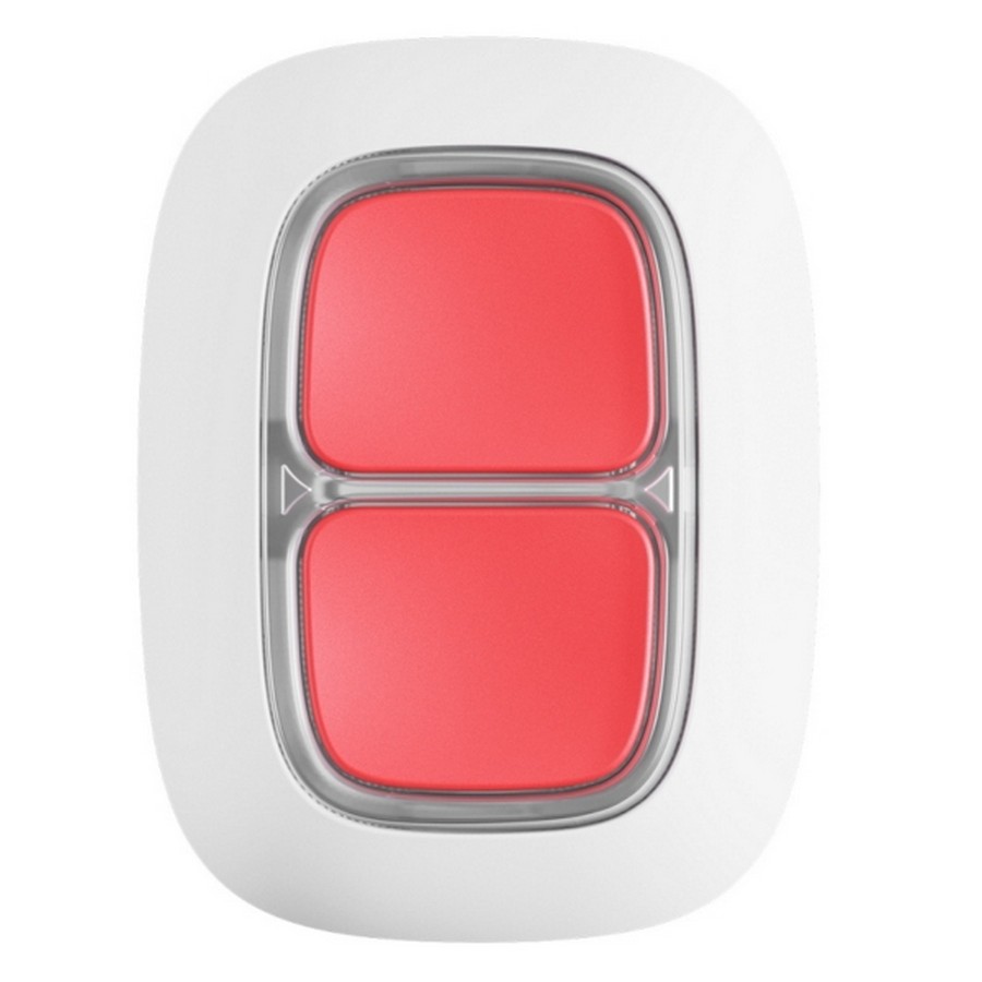 Бездротова екстренна кнопка Ajax DoubleButton White в інтернет-магазині, головне фото