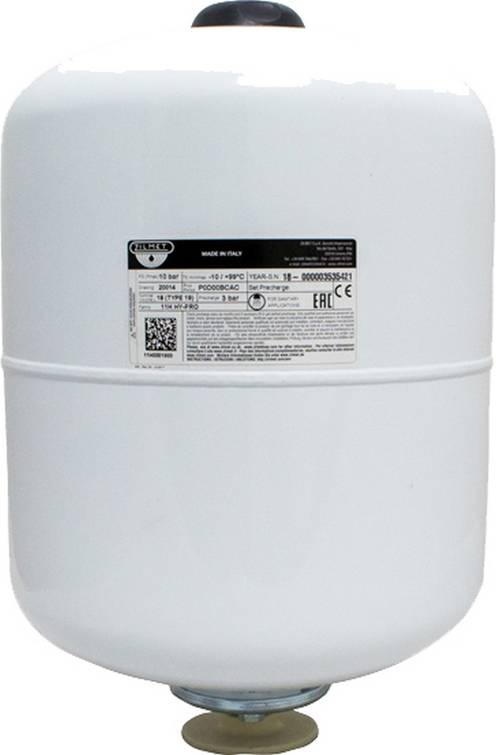 Гідроакумулятор для питної води Zilmet Hy-Pro 18 (11H0001900)