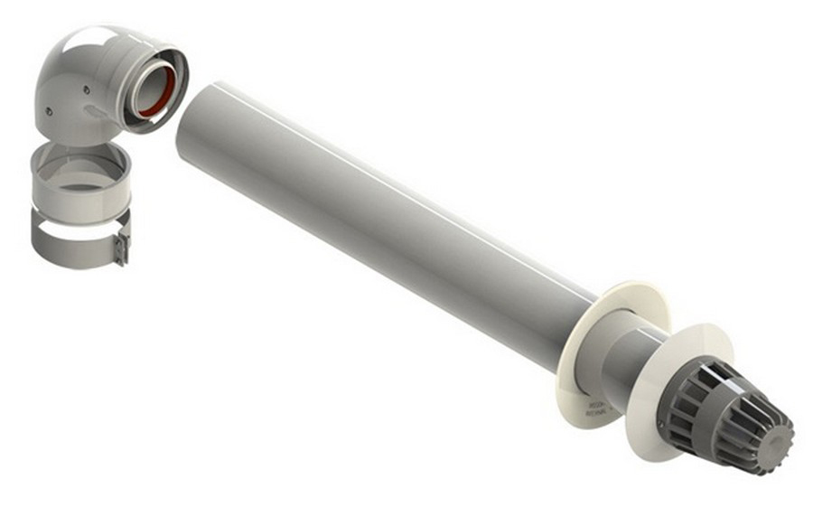 Ariston 3318001 ø60/100, 750 мм, с коленом