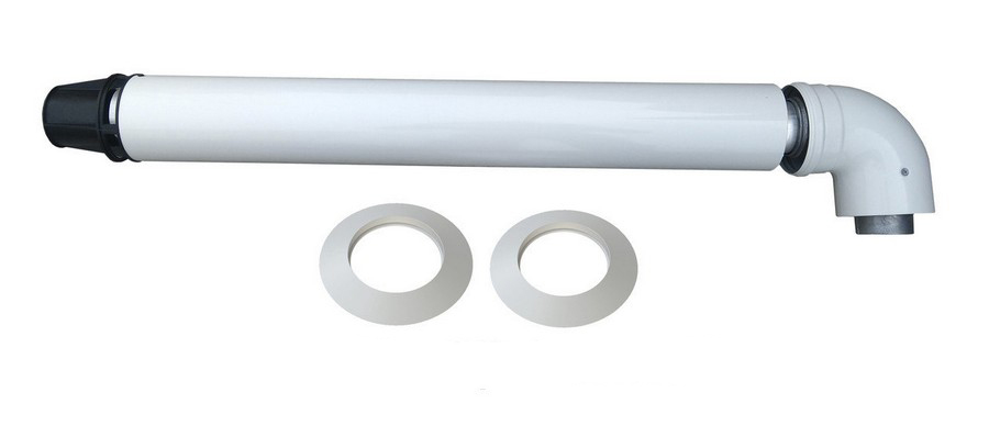 Ariston Coaxial Flue kit 60/100 мм, 750 мм, с коленом, 71.MT7.00.02
