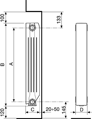 Радиатор для отопления Fondital Blitz Super B4 500/100 (6 секций) инструкция - изображение 6